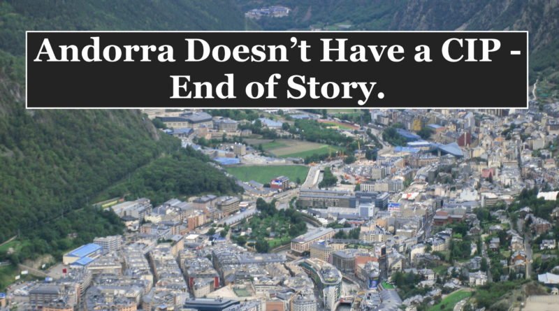 Caution: UK Firm Offering Andorra Passport for €68,000 Delivered in 3 Weeks