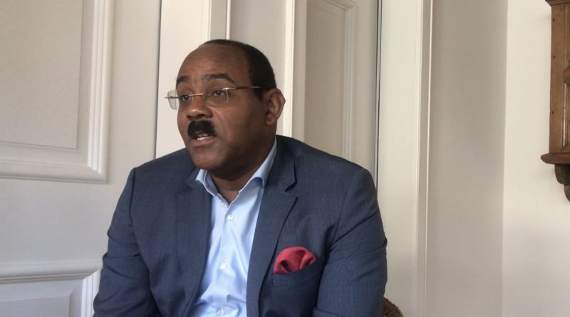 Antigua PM to IMI in Davos