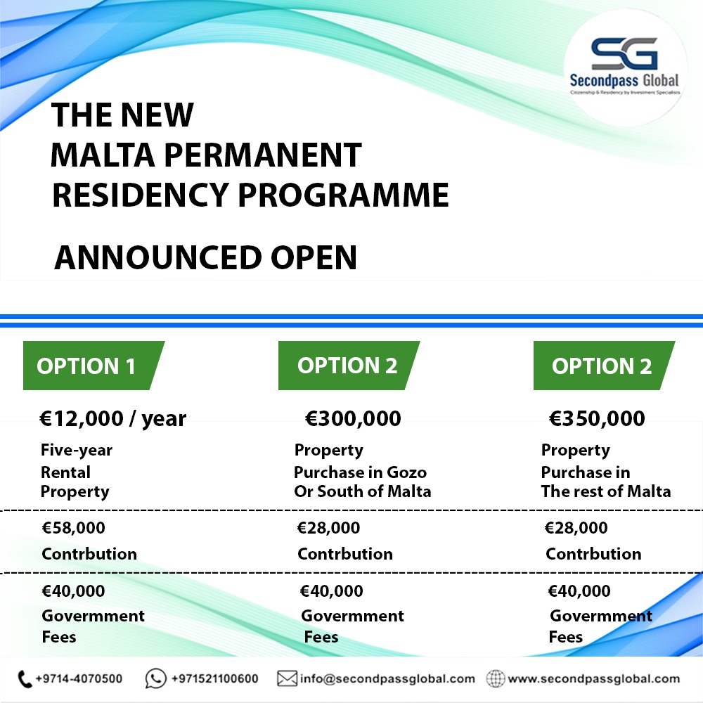 MALTA PERMANENT RESIDENCY PROGRAM (MPRP)